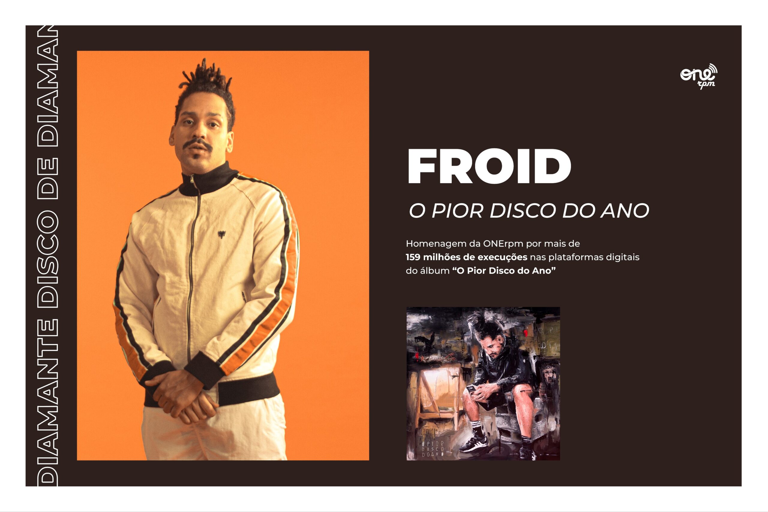 Froid recebe placa de Disco de Diamante por “O Pior Disco do Ano” durante apresentação em São Paulo